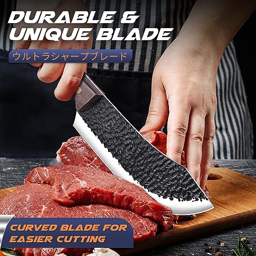 7" Hand Forged High Carbon Meat Cleaver Knife