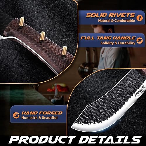 7" Hand Forged High Carbon Meat Cleaver Knife