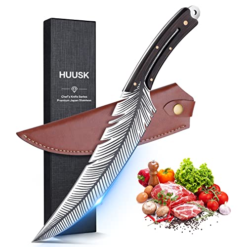 Hand Forged Huusk Japan Knife Set - Chef/Camping