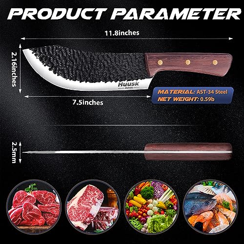 7" Hand Forged High Carbon Meat Cleaver Knife