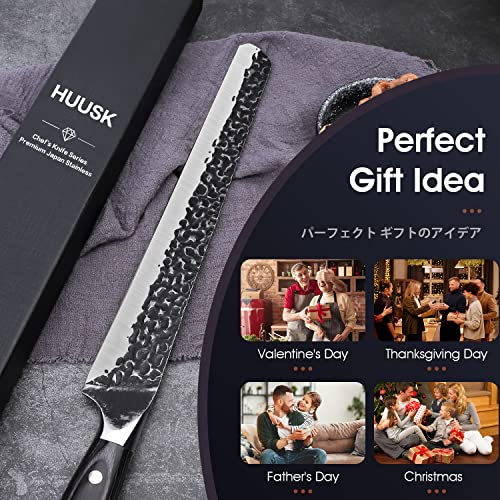 Huusk Japan 12" Hand Forged Slicing Knife Kitchen