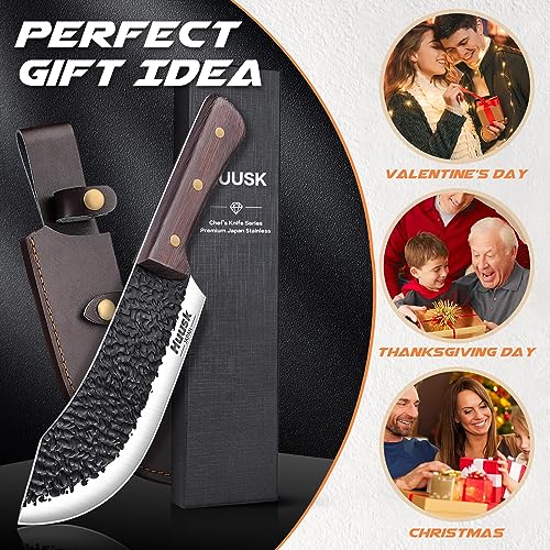 7" Hand Forged High Carbon Meat Cleaver Knife