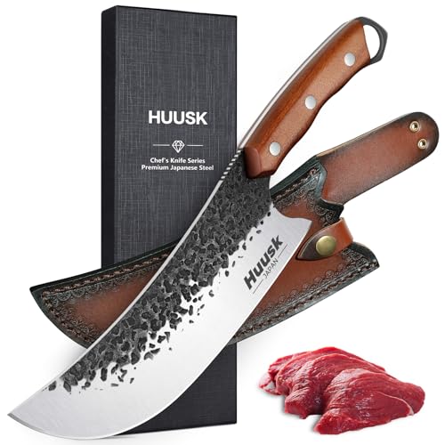 Huusk Butcher Knife: Heavy Duty Meat Cleaver Gift