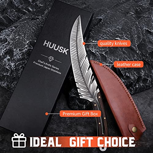 Hand Forged Huusk Japan Knife Set - Chef/Camping