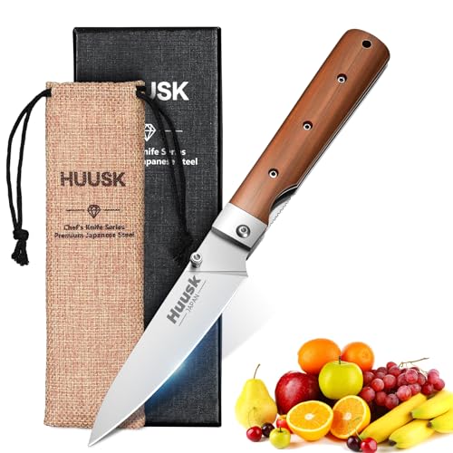 Huusk Folding Fruit Knife, Japanese Pocket Paring Knife