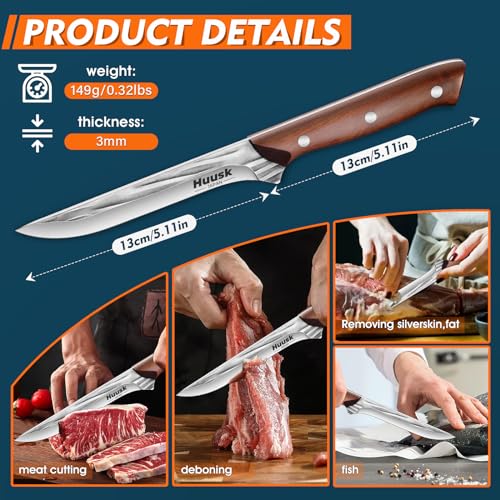 Huusk 6 Inch Meat Trimming Boning Knife