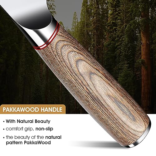 Huusk 10" Bullnose Butcher Knife, High-Carbon Steel