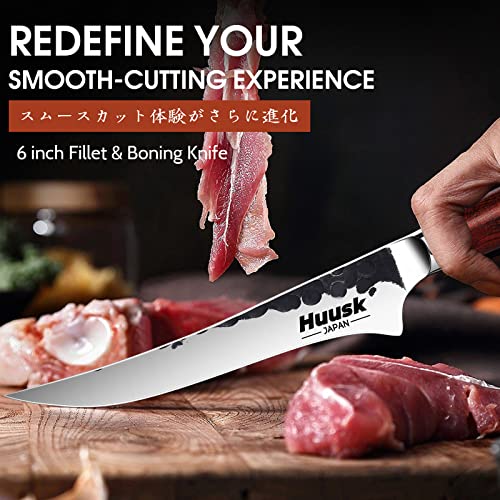 Huusk Hand Forged Boning Knife with Rosewood Handle
