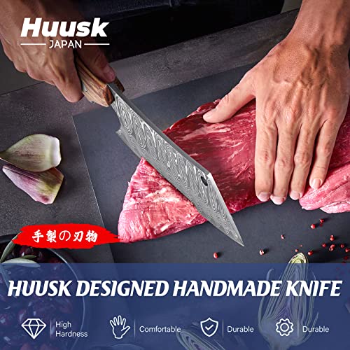 Hand Forged Japanese Meat Cleaver Knife with Sheath