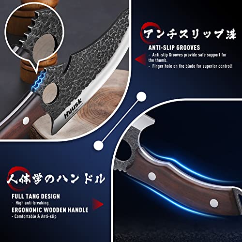 Huusk Japan Knife Set for Meat and Vegetables