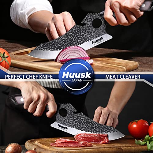 Huusk Japan Knife Set for Meat and Vegetables