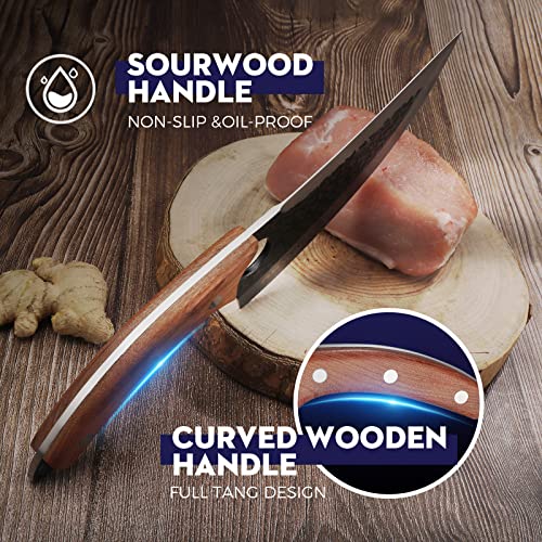 Huusk Chef Knives: Upgraded Viking Butcher Knife Gift