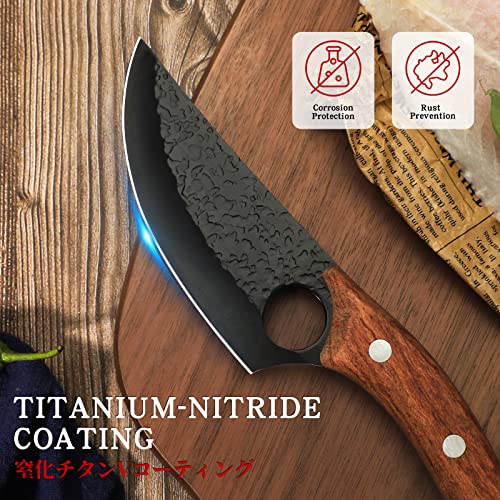 Huusk Japan Kitchen Boning Chef Knife - Premium Black