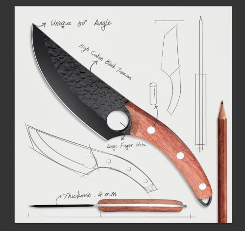 Huusk Japan Kitchen Boning Chef Knife - Premium Black