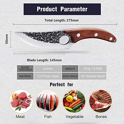 Huusk Viking Chef Knife Set with Sheath