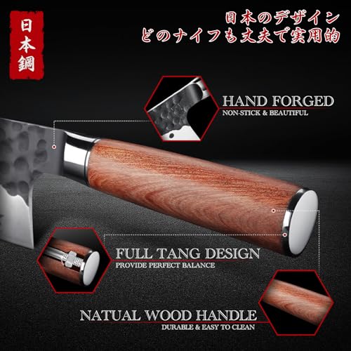 Japanese Hand-Forged Meat Cleaver Knife with Gift Box