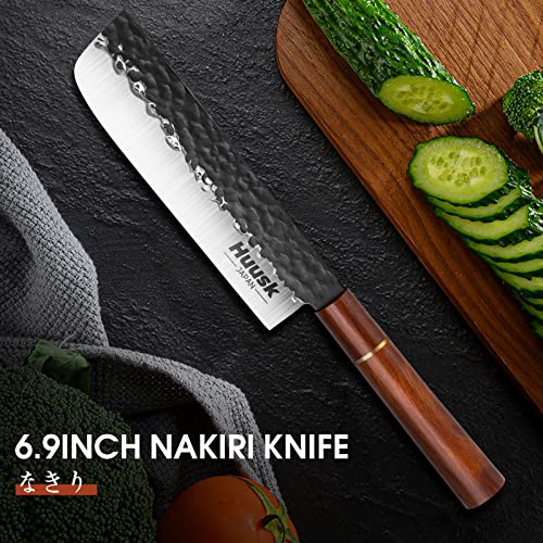 Huusk Japan Nakiri Knife for Asian Kitchen Chef