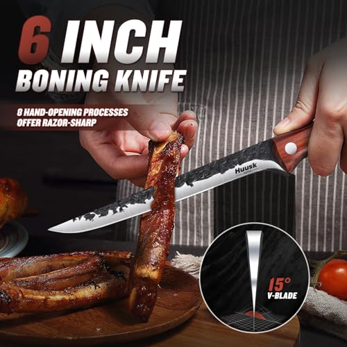 Huusk 6 Inch Boning Knife Set - Gift for Dad