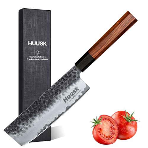 Japanese Huusk 7" Nakiri Vegetable Cleaver Chef Knife