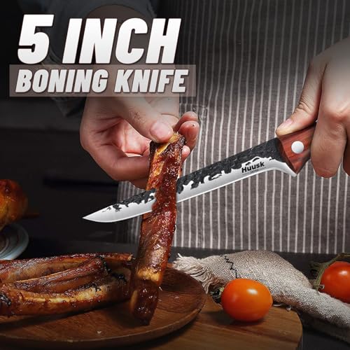 Huusk 5 Inch Boning Knife Set for Men