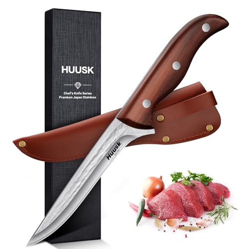 Huusk 5 Inch Meat Boning Knife in High Carbon Steel