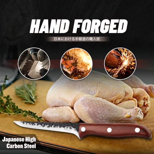 Huusk 5 Inch Boning Knife Set for Men