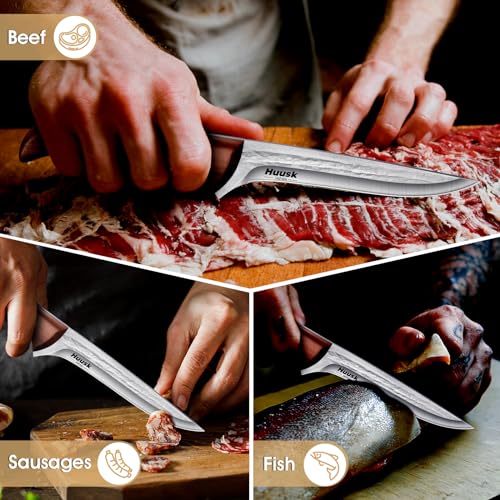 Huusk 5 Inch Meat Boning Knife in High Carbon Steel