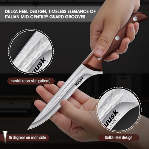 Huusk 5 Inch Meat Boning Knife in High Carbon Steel