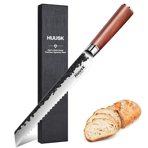 Huusk 8 inch Serrated Bread Knife - Japanese Steel