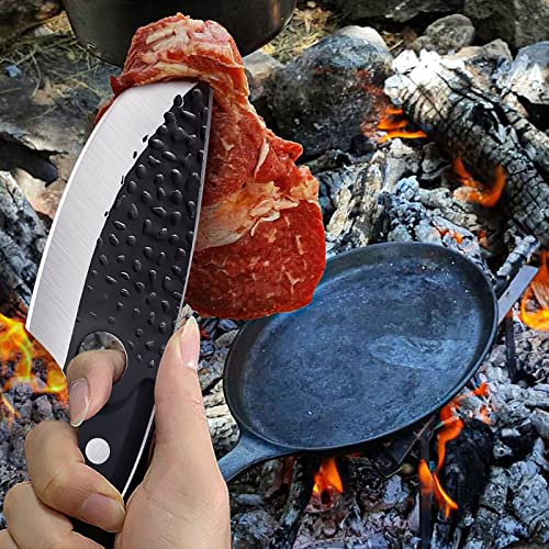 Huusk Viking Full Tang Butcher Knife with Sheath