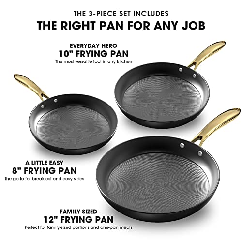 imarku Non Stick Frying Pans Set - 3 Sizes