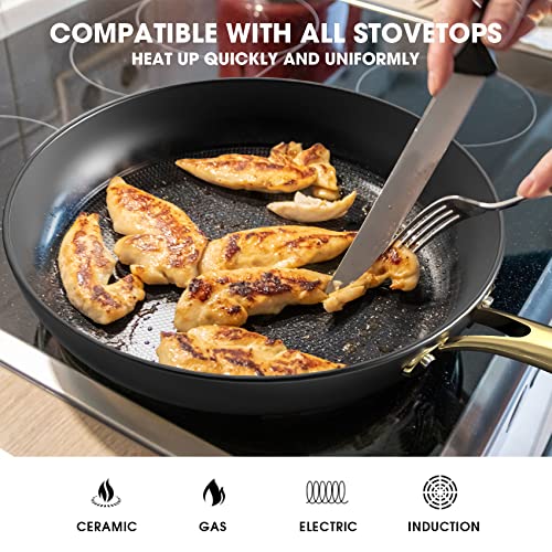imarku Non Stick Frying Pans Set - 3 Sizes
