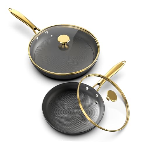 imarku Non Stick Frying Pans Set - 10" & 12