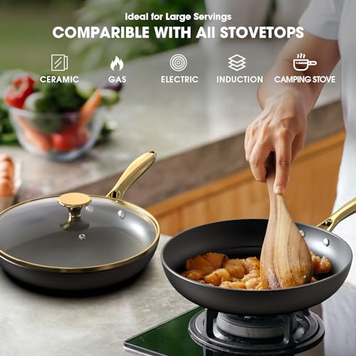 imarku Non Stick Frying Pans Set - 10" & 12
