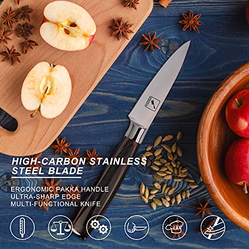 imarku 3.5 Inch Paring Knife - Japanese Stainless Steel