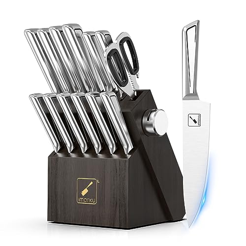 imarku 14 PCS Japanese Stainless Steel Knife Set