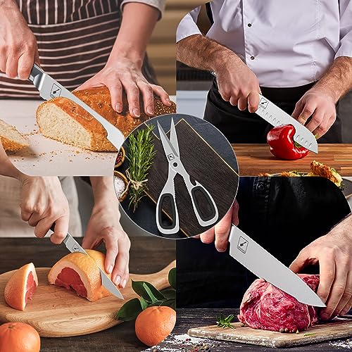 imarku 14 PCS Japanese Stainless Steel Knife Set
