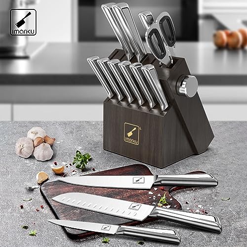 imarku 14 PCS Japanese Stainless Steel Knife Set