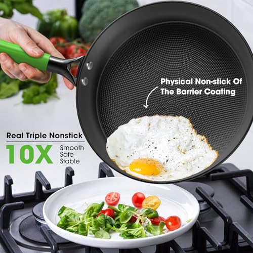 12" Non Stick Cast Iron Skillet with Lid