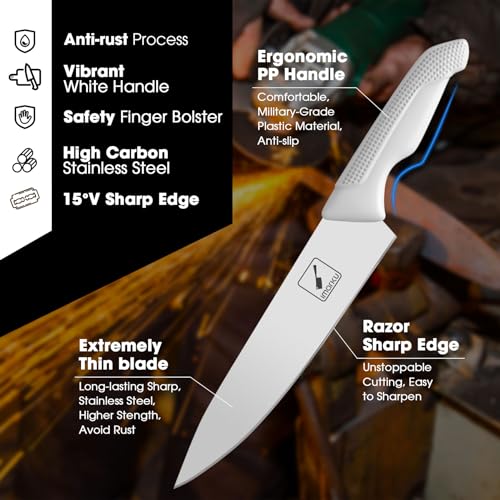 imarku 14-Piece Knife Set with Built-in Sharpener