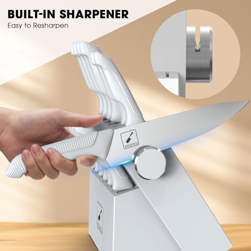 imarku 14-Piece Knife Set with Built-in Sharpener