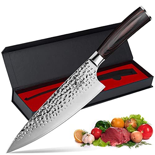 imarku 8" Damascus Chef Knife, Ultra Sharp, Japanese Steel