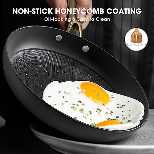imarku Non Stick Cast Iron Skillet Set