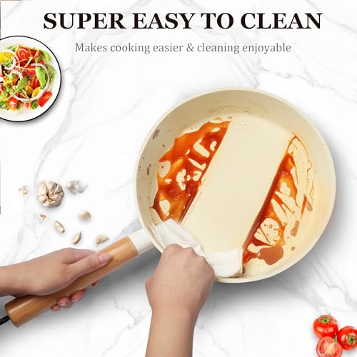 imarku Granite Non Stick 9.5" Frying Pan, Professional Cookware