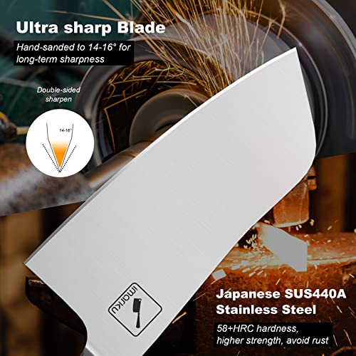 imarku 7" Ultra Sharp Butcher Cleaver Knife