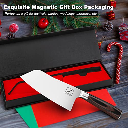 imarku 7" Ultra Sharp Butcher Cleaver Knife