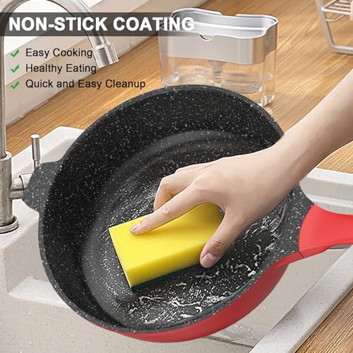 Imarku 11-Piece Nonstick Cookware Set with Steamer, Induction