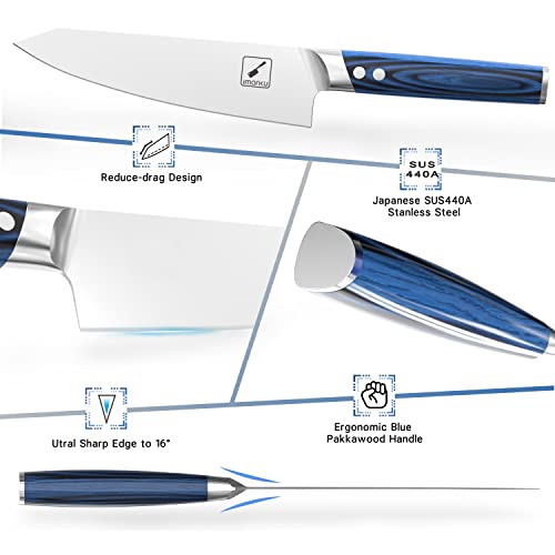 Imarku 9-Piece Professional Chef Knife Set with Sharpener