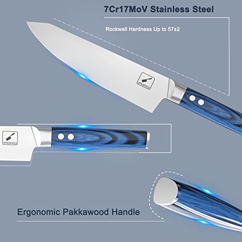 Imarku 9-Piece Professional Chef Knife Set with Sharpener