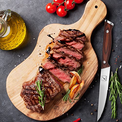 imarku Steak Knives Set of 8, Stainless Steel